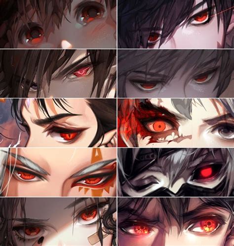 Red Of Evil Anime Eye Drawing Anime Eyes Eye Drawing