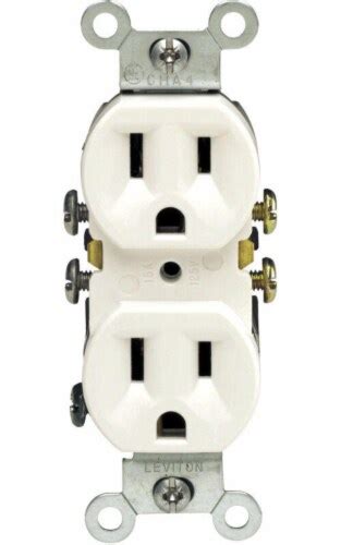 Leviton 15 Amp White Duplex Outlet 1 Ct Fred Meyer