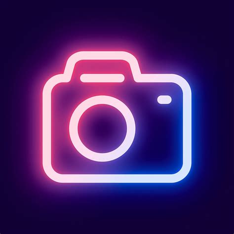 Neon Pink Aesthetic Camera Logo Bmp Front