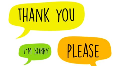The 3 Magic Words “please Sorry And Thank You” Youtube