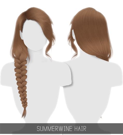 Sims4sisters — Jordutch Simpliciaty Cc Summerwine Hair