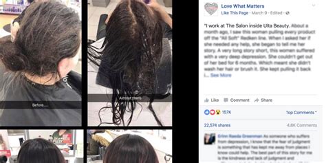 Ulta Stylist Gives Client With Depression A Haircut Kate Langmans