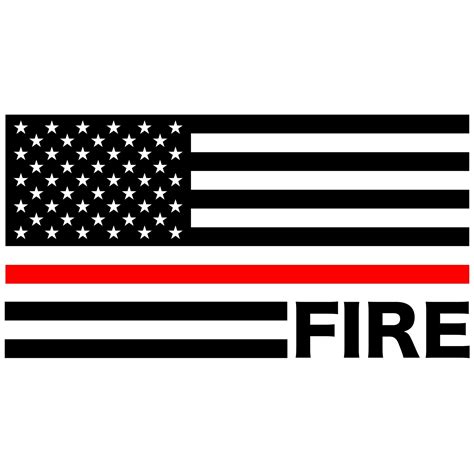 Fire American Flag Decal Tactical Front Liner