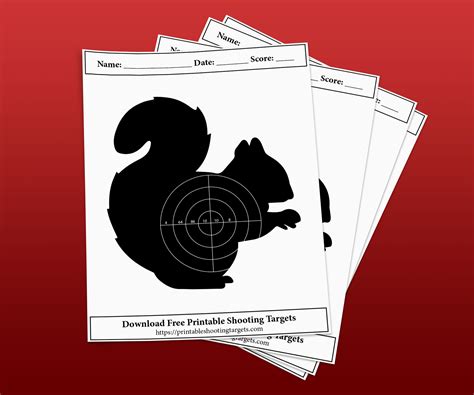 Squirrel Free Printable Shooting Targets Crooked Bend Pin On Free