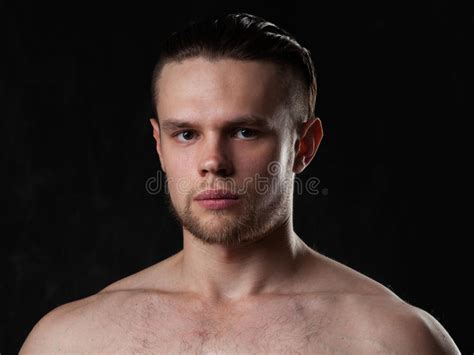 Portrait Of A Naked Muscular Man Stock Image Image Of Body