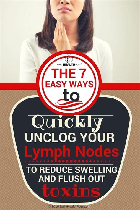 Ways To Quickly Unclog Your Lymph Nodes Health And Natural Living