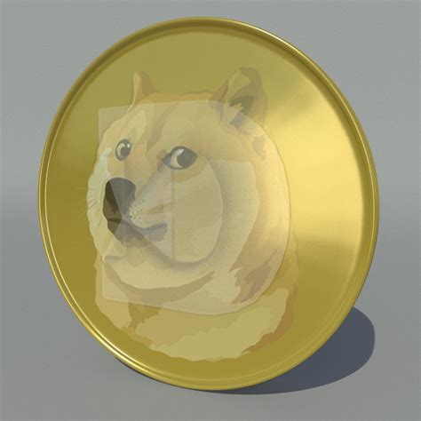 Dogecoin 3d Model In Jewellery 3dexport