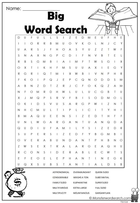 10 Free Printable Word Search Puzzles Large Print Word Search
