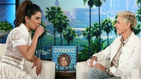 Drinking Games Priyanka Gulps Down Tequila Shot At Ellen Degeneres