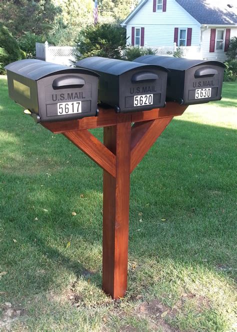Not only do we offer two stylish mailbox project plans, but they are designed according to the us postal service mailbox specifications, so each will work perfectly with literally any 6x6 post bases. The Mailbox Post Man - Wood Posts, Mailboxes, and Accessories