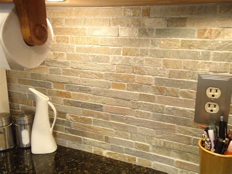 Backsplash Tiles Mix Of Subway Tile And Square Tiles Description From