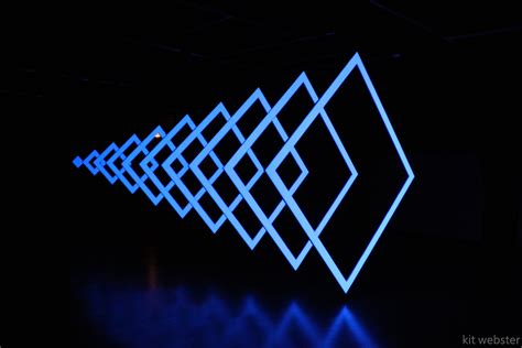 Enigmatica Light Sculpture By Kit Webster Using Projection Mapping