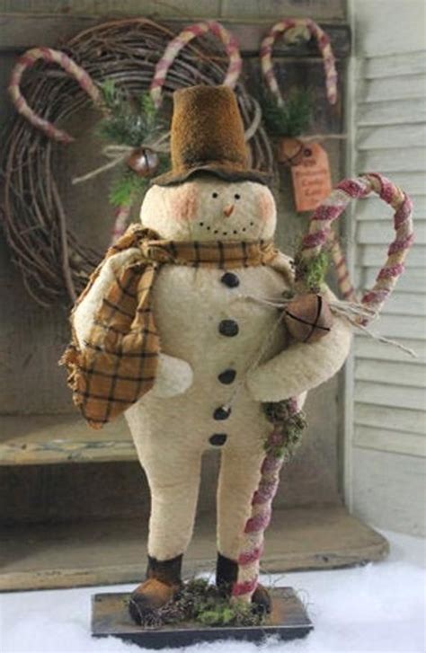 Primitive Snowman Pattern Frost T Canes Cf887 Snowmen Patterns