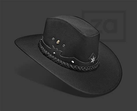 Mens Cowboy Hat Western Style Texas Hat Handmade Hat Stockman Etsy