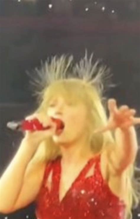 Taylor Swift Singing In A Red Dress