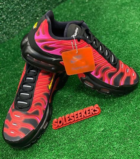First Look At The Supreme X Nike Air Max Plus “university Red” Street