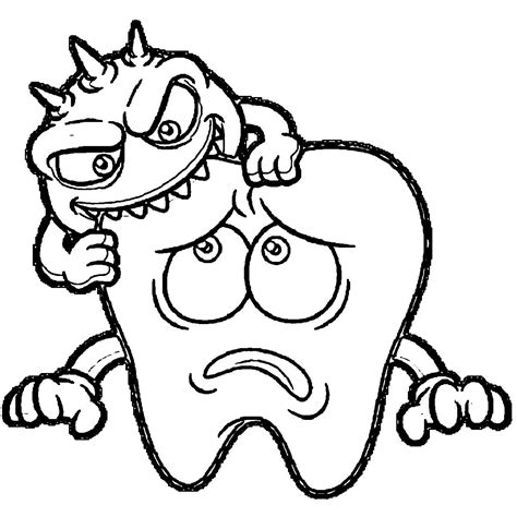 Tooth Coloring Pages Dental Coloring Pages Wecoloringpage