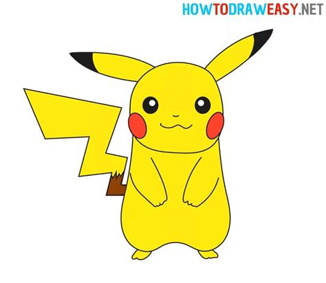 How To Draw Pikachu Easy How To Draw Easy Cute Drawings Pikachu