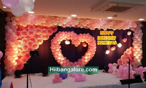 Heart Shaped Premium Birthday Party Balloon Decoration Bangalore