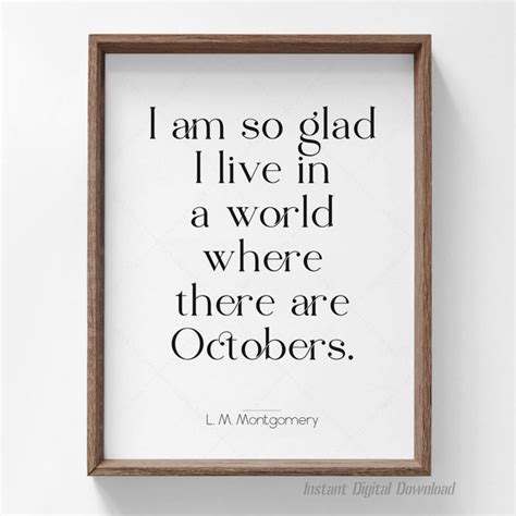 L M Montgomery Quote Etsy