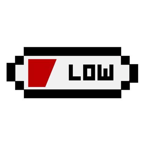 Low battery – Stickerni.tn png image
