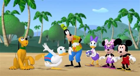 Several Cartoon Characters Are Standing In The Sand