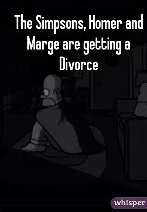 The Simpsons Homer And Marge Are Getting A Divorce