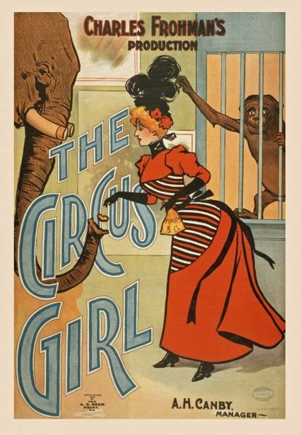 Vintage Circus Girl Poster Free Stock Photo Public
