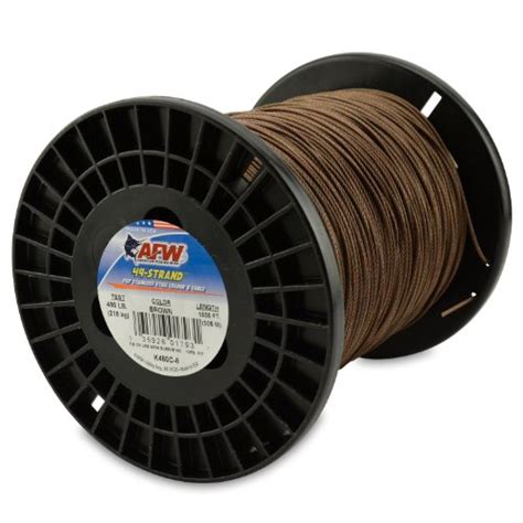 American Fishing Wire 49 Strand Cable Bare 7x7 Stainless Steel Leader