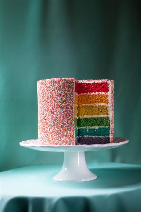 Ultimate Rainbow Sprinkle Cake Recipe Rainbow Sprinkle Cakes Sprinkle Cake Rainbow Sprinkles