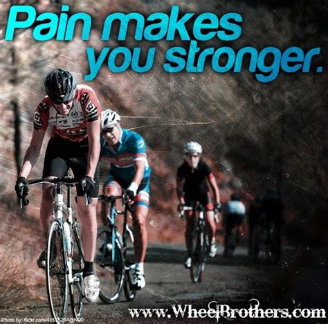 It involves riding bicycles, unicycles, tricycles and other human powered vehicles (hpvs). Cycling Quotes Pain - I Love Bicycling
