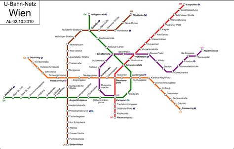 Vienna Underground Train Map Tram D Vienna Map Austria