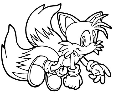 Desenho Para Colorir E Imprimir Tails Do Sonic The Best Porn Website