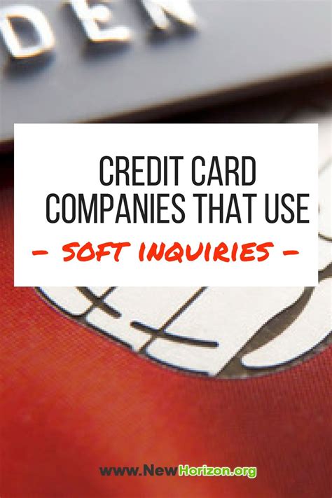 Soft inquiries (also known as soft pulls) typically occur when a person or company checks your credit as part of a background check. No Inquiry / Soft Inquiry Credit Cards | Credit card companies, Bad credit credit cards, What is ...