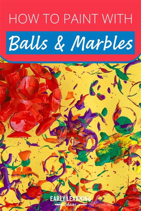 Painting With Balls How To Easily Combine Kids Art And Science