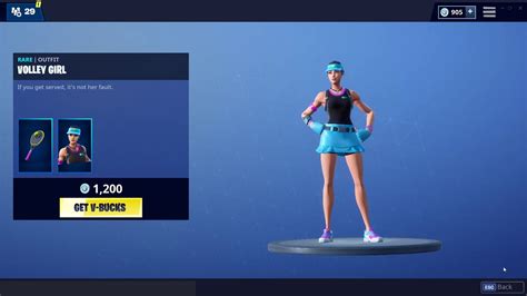 Volley Girl Rare Outfit Fortnite Skin Youtube