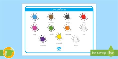 Los Colores Tapiz De Vocabulario Teacher Made