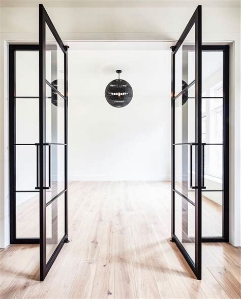 Black Steel Doors With Glass Doors Interior Iron Doors Custom Door