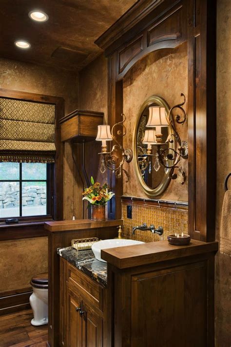 Wonderful Tuscan Interior Style In 2020 Tuscan Bathroom Rustic Bathroom Designs Tuscan