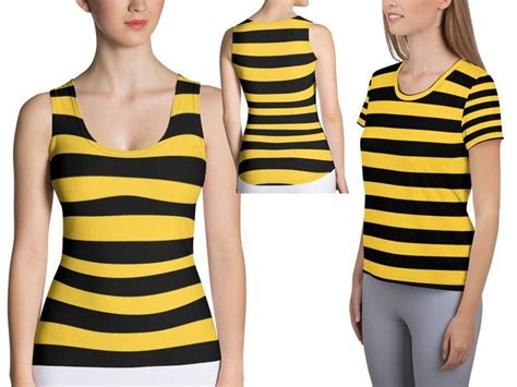 Bumble Bee Striped Costume Woman Running Halloween Yoga Etsy Costumes For Women Cosplay
