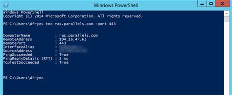 Kb Parallels How To Verify Connectivity Using Powershell