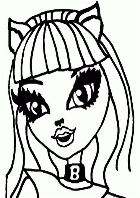 Coloring Catty Noir 3 Monster High Coloring Page Coloring Home