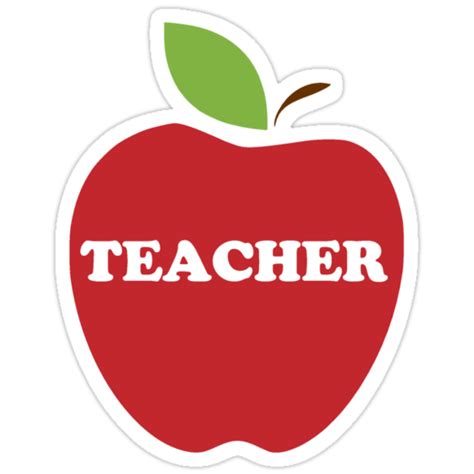 Im A Teacher Red Apple Stickers By Theshirtyurt Redbubble