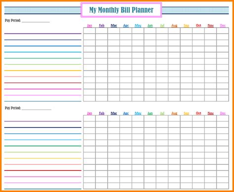 This way you can continue using this excel payment tracker year after year. Bill Organizer Spreadsheet in Free Bill Organizer Printables Paying Template Yearly Spreadsheet ...