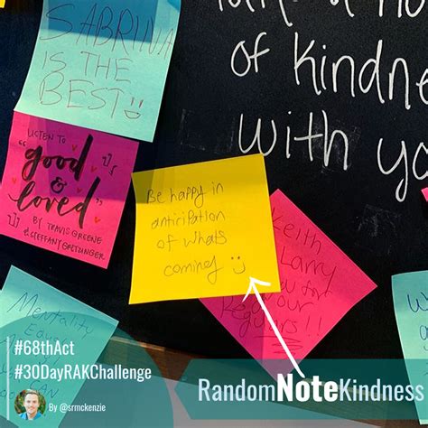 Kindness act #68 Wrote a positive quote and posted it on the board at