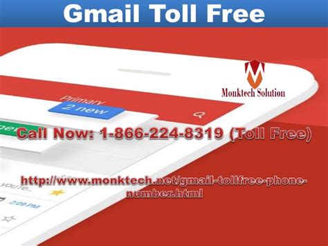 Your 866 toll free numbers don't require any equipment to buy, setup fees to pay, or even penalties for cancellation. Gmail Phone Number 1-866-224-8319 (toll-free) complete ...
