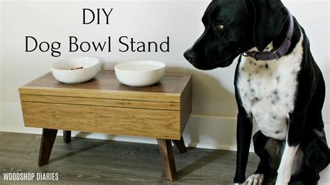Join vicki & steph from mother daughter projects as they make an elevated dog feeder for steph's adopted greyhound mac! DIY Modern Elevated Dog Bowl Stand - YouTube