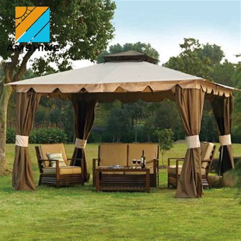 The removable mesh curtains allow you to enjoy the warm summer weather without being eaten alive by pests. Outdoor Tent Gazebo & Modern Iron Gazebo Tent Yard ...