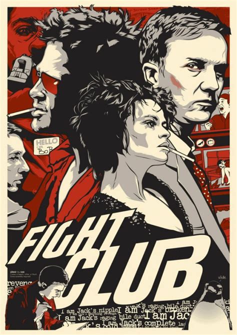 Fight Club Retro Poster Best Movie Posters Fight Club Poster Club