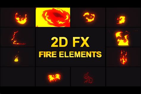2d Fx Fire Elements Fire And Explosions Unity Asset Store